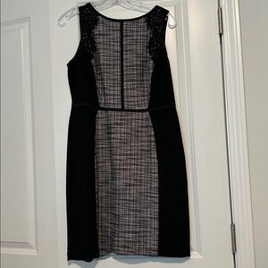 LOFT Black and White Patterned Top